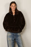Halfboy - Jacket - Faux Fur Anorak - Dark Brown