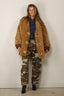 R13 - Vest - Oversized Raw Edge Woven Cardigan - Khaki Red Check