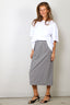 Tibi - Rok - Tech Gingham Slip Skirt - Black / White Gingham