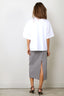 Tibi - Rok - Tech Gingham Slip Skirt - Black / White Gingham