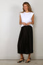 Tibi - Top - Tshirt Program Padded Shoulder Sleeveless Top - White