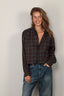 Johny - Blouse - Frankie Crop - Brown Check