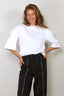 Tibi - Top - Perfect Hinged Sleeve T - White