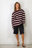 BYLOTTE Studios - Top - Lily Longsleeve - Bordeaux / White / Navy