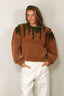 SAGE AND IVY - Sweater - Sigrid - Green / Camel