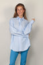 6397 - Blouse - Uniform Shirt - Blue Stripe