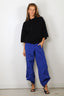 Tibi - Top - Washable Cashmere Oversized Easy T Polo - Navy