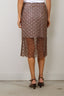 Rotate - Rok - Scallop Sequin Midi Skirt - Gull Grey