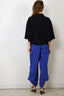 Tibi - Top - Washable Cashmere Oversized Easy T Polo - Navy