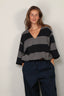 Johny - Top - Louise - Navy / Grey