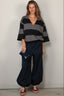 Johny - Top - Louise - Navy / Grey
