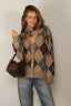 &Daughter - Sjaal - Argyle Foulard - Grey / Porcupine / Dark Natural