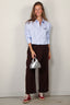 Johny - Blouse - Frankie - White/Blue Stripe