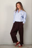 Johny - Blouse - Frankie - White/Blue Stripe