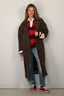 Golden Goose - Jas - W's Cocoon Coat Faded Leopard Jacquard - Bison / Black
