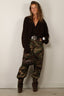 Tibi - Broek - Camouflage Twill Tuck Jean - Army Multi