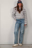 BYLOTTE Studios - Top - Ivy Longsleeve - Grey Melange / White / Black
