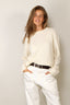 Vince - Trui - Boiled Cashmere Crew - Off White