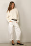 Vince - Trui - Boiled Cashmere Crew - Off White