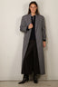 Tibi - Jas - Menswear Tech Twill Tailored Mens Coat - Grey Multi
