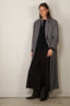 Tibi - Jas - Menswear Tech Twill Tailored Mens Coat - Grey Multi