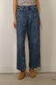 Chimala - Jeans - Width Denim Waist Adjust Pants - Dark Distress