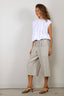 Tibi - Top - Tshirt Program Shirred Neck Circular Top - White