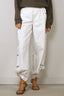 Tibi - Broek - Nylon Snap Pull On Jogger - White