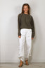 Tibi - Broek - Nylon Snap Pull On Jogger - White