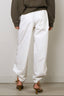 Tibi - Broek - Nylon Snap Pull On Jogger - White