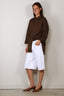 Tibi - Blouse - Eco Poplin Tailored Shirt - Brown