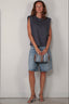 RAE - Top - Hannah Sleeveless Sweat - Charcoal