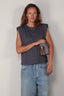 RAE - Top - Hannah Sleeveless Sweat - Charcoal
