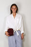Denimist - Blouse - L/S Front Tie Shirt - White