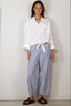 Denimist - Blouse - L/S Front Tie Shirt - White