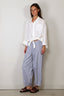 Denimist - Blouse - L/S Front Tie Shirt - White