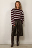BYLOTTE Studios - Top - Lily Longsleeve - Bordeaux / White / Navy