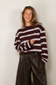 BYLOTTE Studios - Top - Lily Longsleeve - Bordeaux / White / Navy