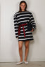 BYLOTTE Studios - Jurk - Taylor Dress - Navy / White / Bordeaux