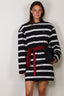 BYLOTTE Studios - Jurk - Taylor Dress - Navy / White / Bordeaux