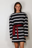 BYLOTTE Studios - Jurk - Taylor Dress - Navy / White / Bordeaux