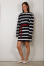 BYLOTTE Studios - Jurk - Taylor Dress - Navy / White / Bordeaux