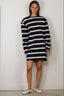 BYLOTTE Studios - Jurk - Taylor Dress - Navy / White / Bordeaux