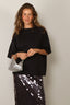 RÓHE - T-Shirt - Oversized Merino T-Shirt - Anthracite Melange