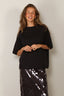RÓHE - T-Shirt - Oversized Merino T-Shirt - Anthracite Melange