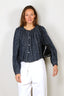 Forte_Forte - Blouse - Indigo Tweed Bohemian Shirt - Indaco