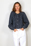 Forte_Forte - Blouse - Indigo Tweed Bohemian Shirt - Indaco