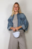 R13 - Blouse - Cropped denim shirt -  Brindley