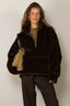 Halfboy - Jacket - Faux Fur Anorak - Dark Brown