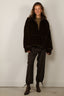 Halfboy - Jacket - Faux Fur Anorak - Dark Brown